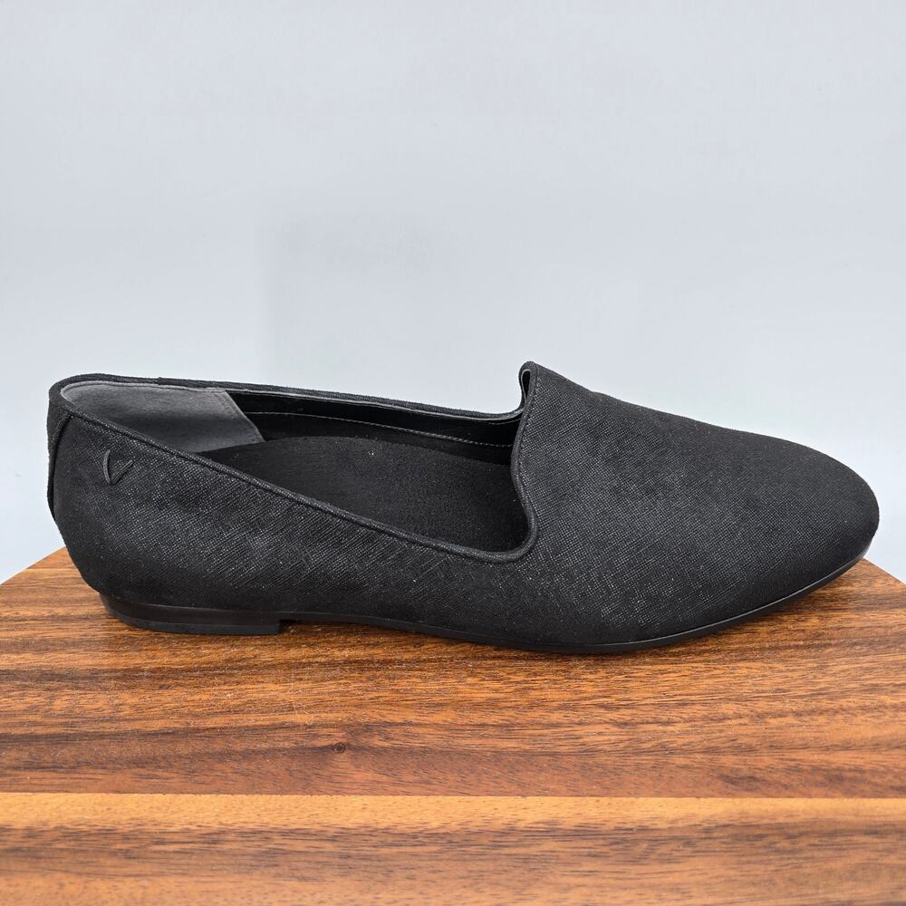Vionic Shoes Womens 11 M Black Shimmer Fabric Willa II Orthotic Comfort Flats